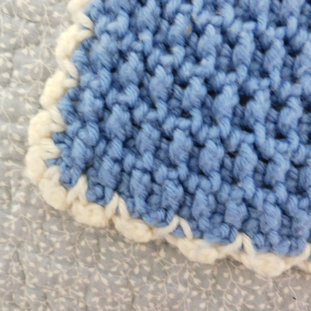 Vintage Handmade Striped Pattern‎ Knit Afghan Throw Blanket 38